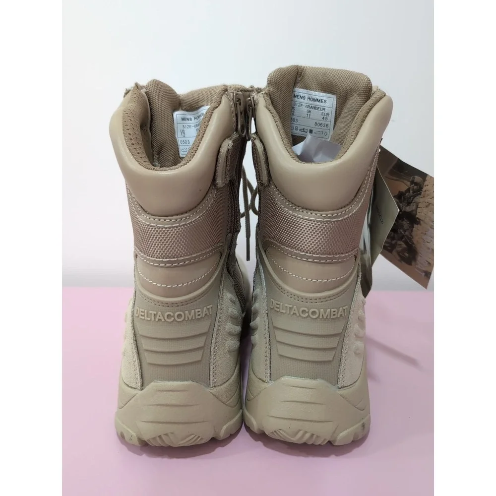 NWT Delta Tactical Desert Hunting Lightweight Combat  Leather Ankle Boots Sz. 12
